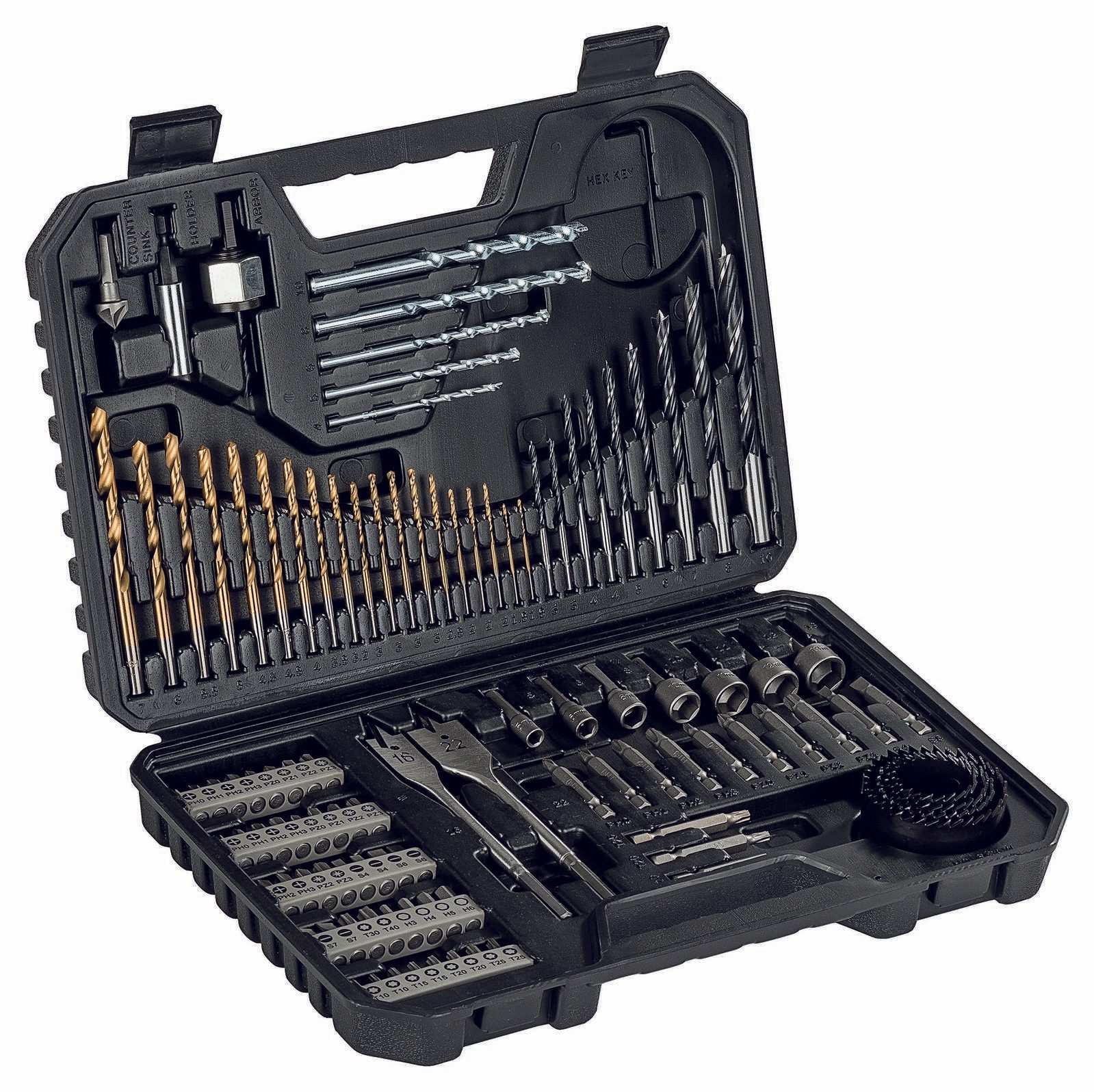 BOSCH Bohrer- und Bit-Set TiN V-Line Set 103-teilig 2607017367