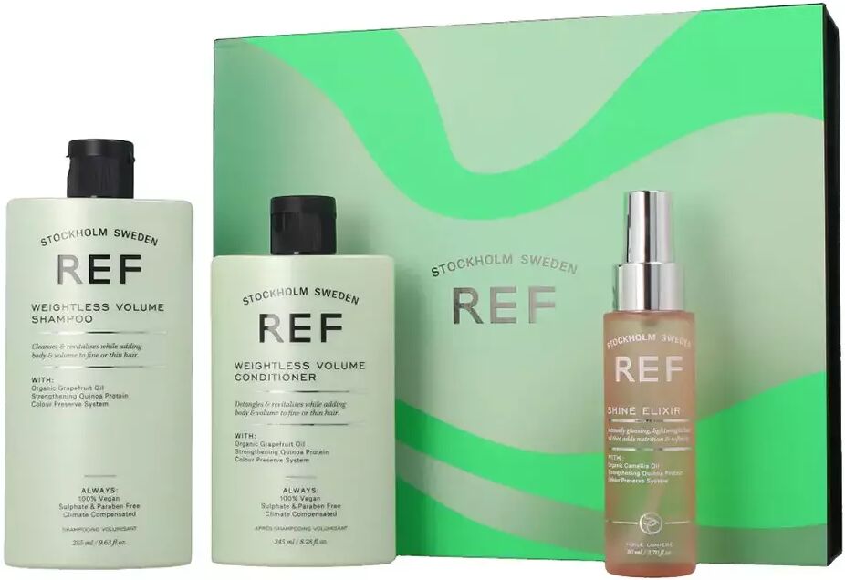 REF Stockholm Weightless Volume Shampoo + Conditioner + Fiber Mousse