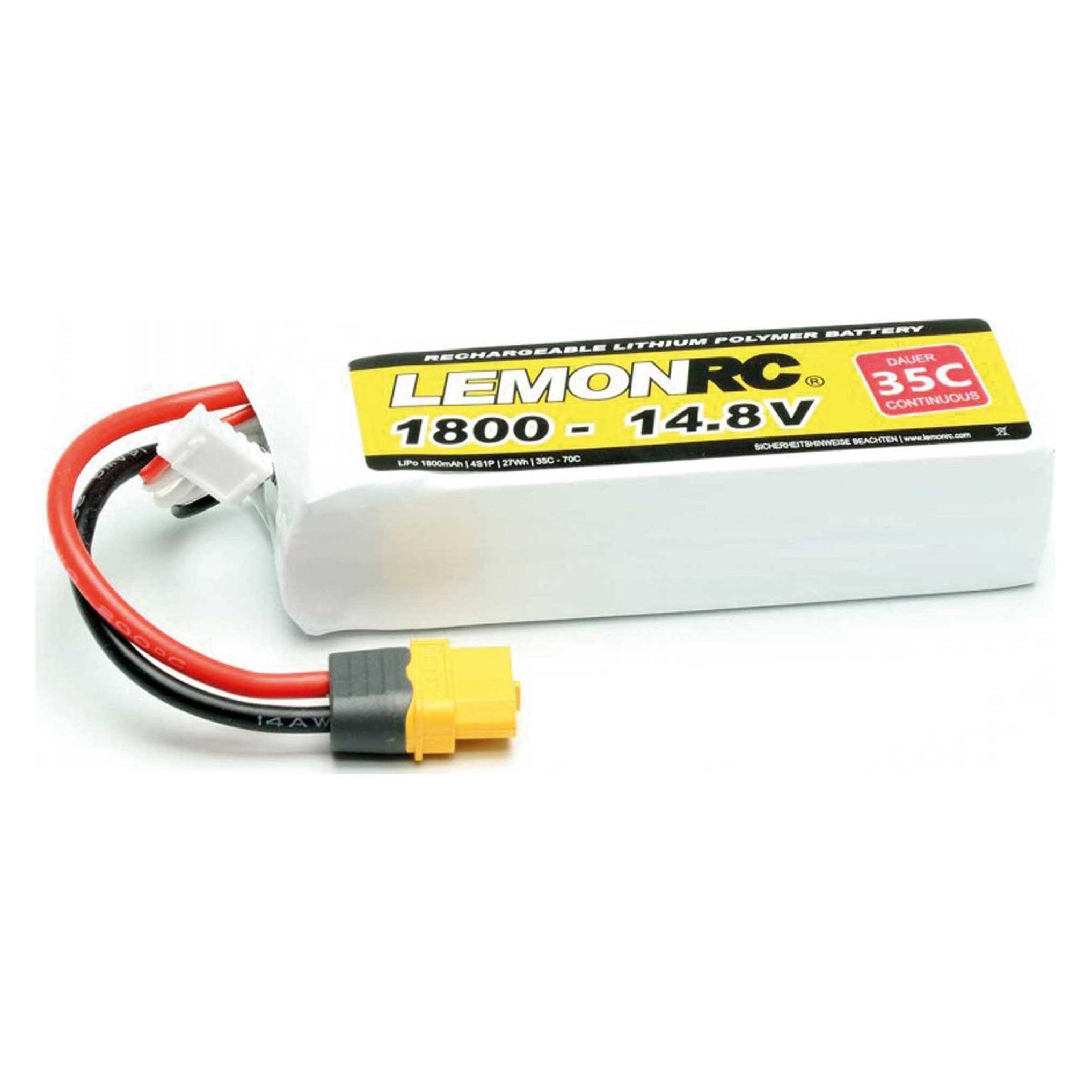 Pichler LEMONRC XT 1800 - 14.8V (35C) Lipo Akku (1800 mAh, 14.80 V) (15718)