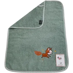 Ross Walk Frottier Kinderprogramm Fuchs lindgrün Handtuch 50x70 cm - grün