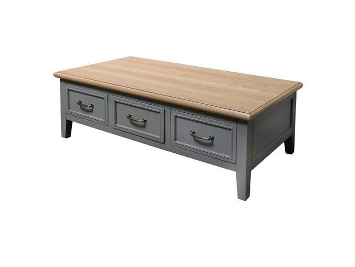 Grafelstein Couchtisch Couchtisch FARMHOUSE grau braun Wohnzimmertisch Landhausmöbel modern (nein, nein)