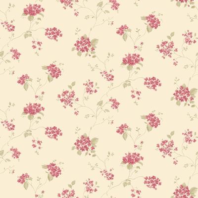 Galerie Wallcoverings Miniatures 3 Lilac Floral Trail Vinyl on Non-woven Matte Wallpaper Roll