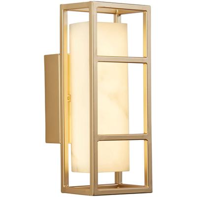 SEARCHLIGHT Wandleuchte "Mirage LED Wall Light, Matt Gold & Marbleised Resin", gold, 1, H: 40cm, 1 Stk., Leuchten, Wandleuchte