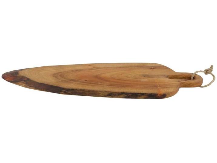 Servierteller CHALET , braun, B:20cm H:1,5cm T:58cm, Akazienholz, Servierplatten, Servierteller