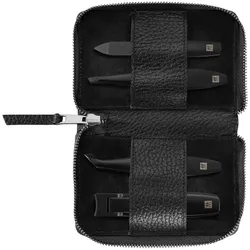 Zwilling Maniküre Pediküre Set 4 tlg. mit Nagelknipser schwarz