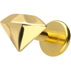 Titan Labret mit Innengewinde DIAMANT