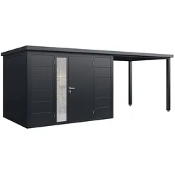 Finnhaus Wolff Metall-Gartenhaus "Linnea 5823",anthrazit,570 x 230 cm