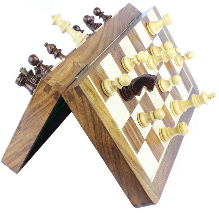 Loisirs Nouveaux Jeu d'échecs magnétique pliable 30 cm - Travel chess set