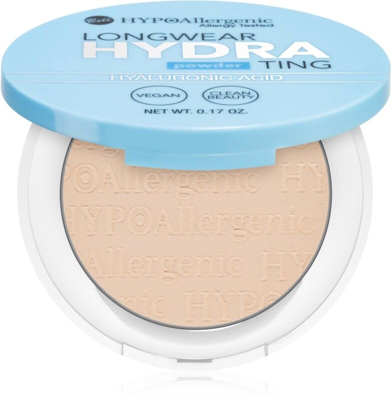 Bell Longwear Hydrating Powder compact powder with hyaluronic acid shade 02 Light Beige 5 g