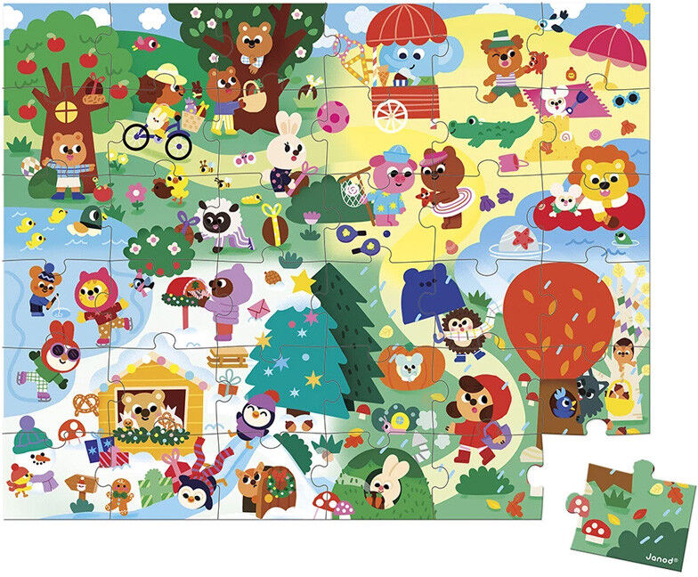 Puzzle Les 4 saisons 36 pcs - Janod