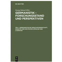 Germanistische Sprachwissenschaft, Didaktik der Deutschen Sprache und Literatur, Sprachbücher von Georg Stötzel