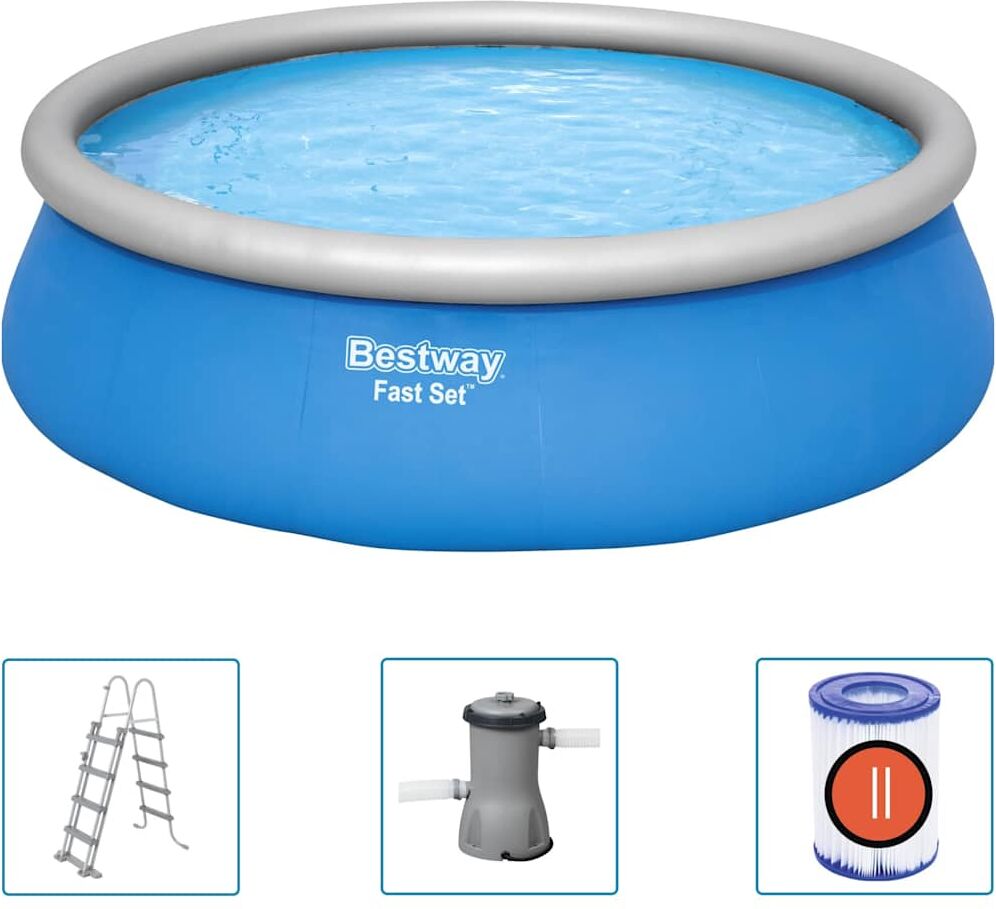 Bestway Ensemble de piscine gonflable ronde Fast Set 457x122 cm
