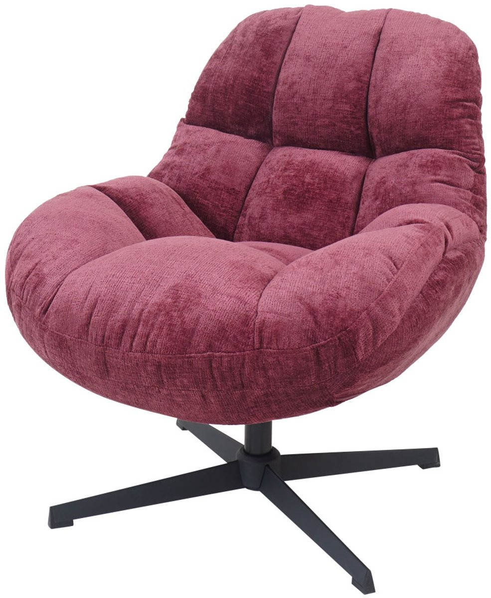 Fauteuil Charlie Bordeaux - Scandinavische Design Lounge Fauteuil in Hotel Chique Stijl