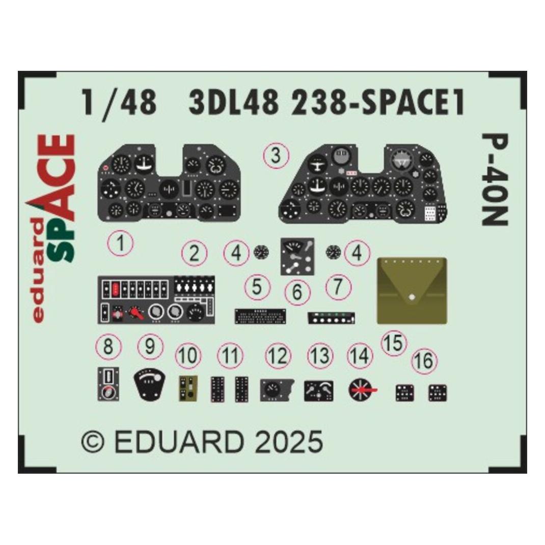 Eduard P-40N SPACE (3DL48238)