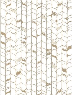 Candice Olson Perfect Petals White & Gold Wallpaper