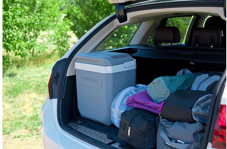 Elektrische Kühlbox CAMPINGAZ "Powerbox Plus 24 L", grau, KühlboxenB:41cm H:44cm, Elektrische Kühlbox, B:41cm H:44cm grau Einheitsgröße