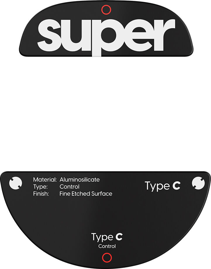Superglide Glas Skates Type-C Till Pulsar Tenz Signature Edition - Svart