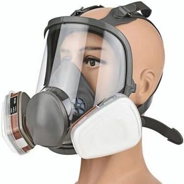 Multicon Wholesale Hub Full Face Respirator Mask With Filters For Painting Spraying And Organic Vapor Protection Full Face Respirator Mask With Filters For Painting Spraying And Organic Vapor Protection