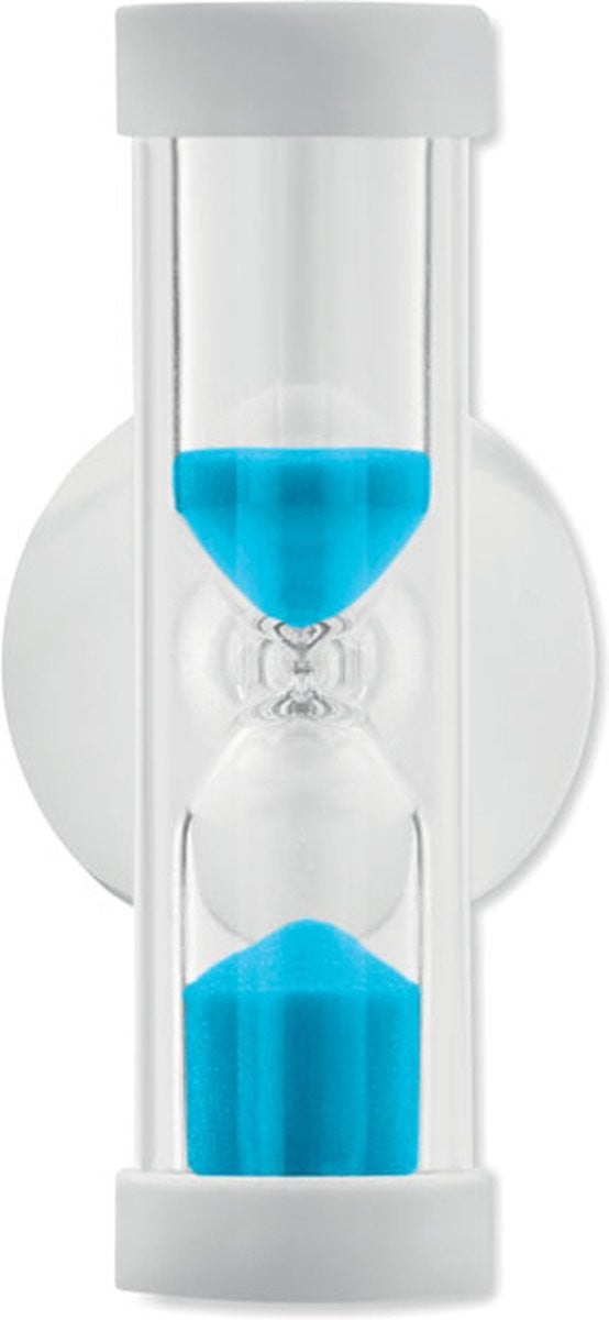 Douchetimer zandloper met zuignap - Blauw - 3,5-4 minuten