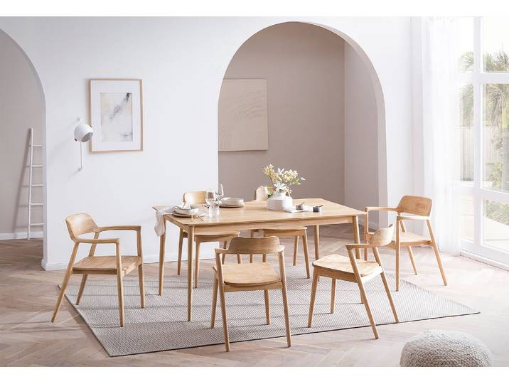 2er Set SIT Möbel SCANDI BLONDE Armlehnstuhl natur