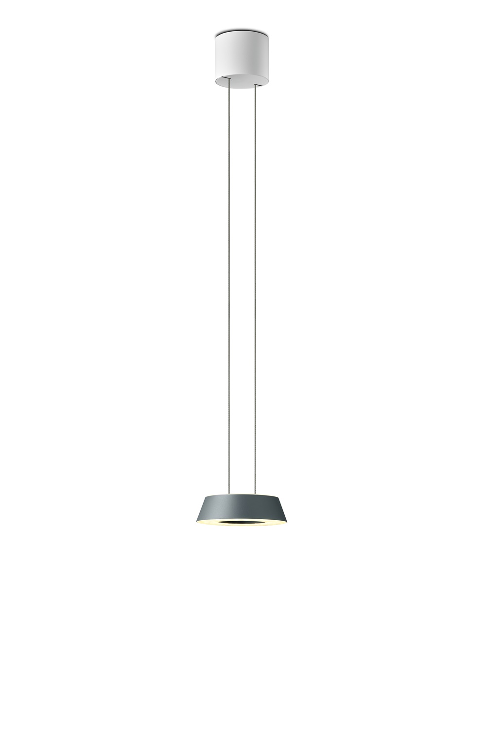 Oligo LED-Einzelpendel mit Höhenverstellung GLANCE grau (Baldachin weiß) G42-883-51-45 4035162333334