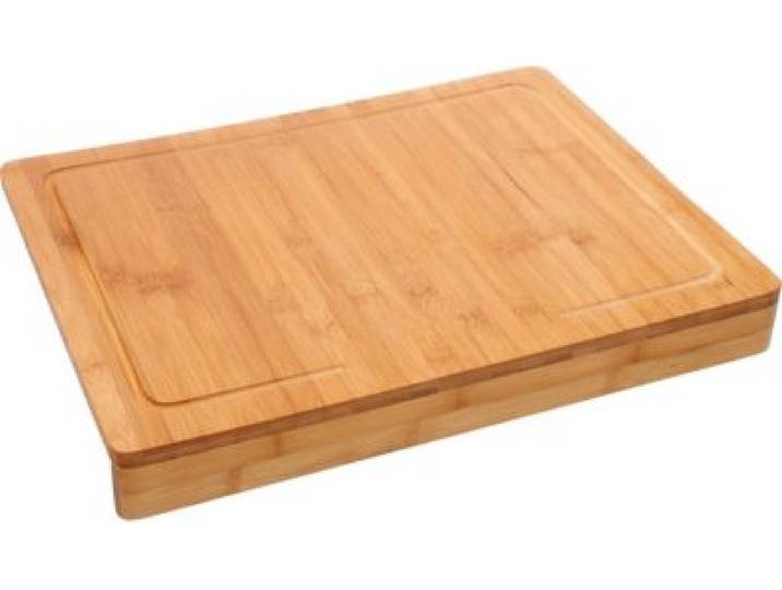 5five - Planche À Découper À Découper Rebord 45x34 Cm Bambou