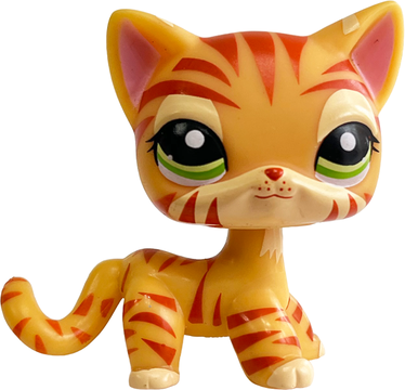 Inspire Daily Merch Rare Pet Toy Mini Stands Short Hair Kitten Collectible Bobblehead Figure Original LPS Inspired Toy For Cat Lovers c