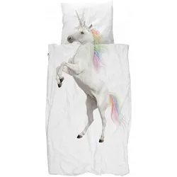 Snurk, Kinderbettwäsche, Bettwäsche Einhorn 135 x 200 (135 x 200 cm, 80 x 80 cm)