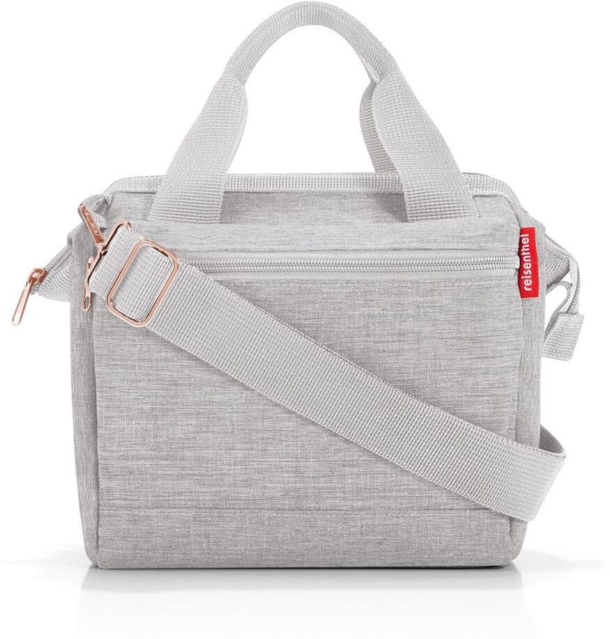 Schultertasche REISENTHEL "Allrounder Cross", Damen, Gr. B/H/T: 24cm x 13cm x 22cm, grau, Polyester, Taschen Schultertasche grau B/H/T: 24cm x 13cm x 22cm