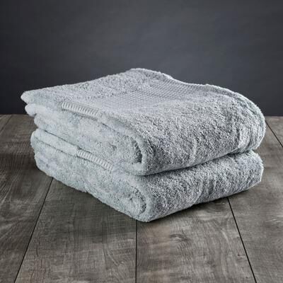 Delilah Home Organic Cotton Bath Sheet Towel 36 Inch by 72 Inch One Towel White
