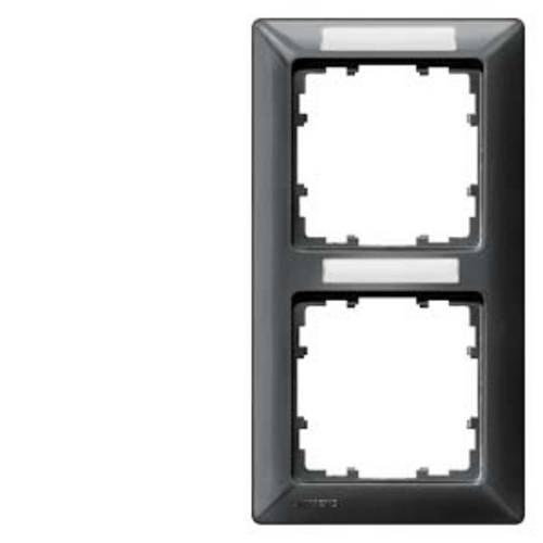 Siemens Schalterprogramm 2fach Rahmen Delta Carbon 5TG25528 1St.