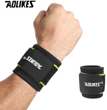Uplift Picks AOLIKES Adjustable Weightlifting Wrist Support Wrap green