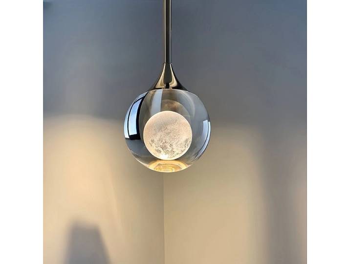 Lampe suspendue de luxe moderne créative lune Restaurant plafonnier décoration intérieure luminaires salon Bar comptoir