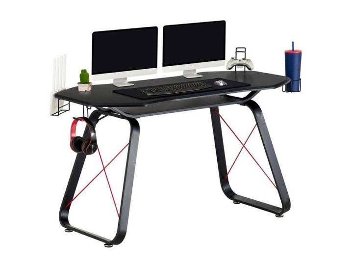 Bureau mod. GAMING GT10 design ergonomique table d'étude pour ordinateur et support pour accessoires
