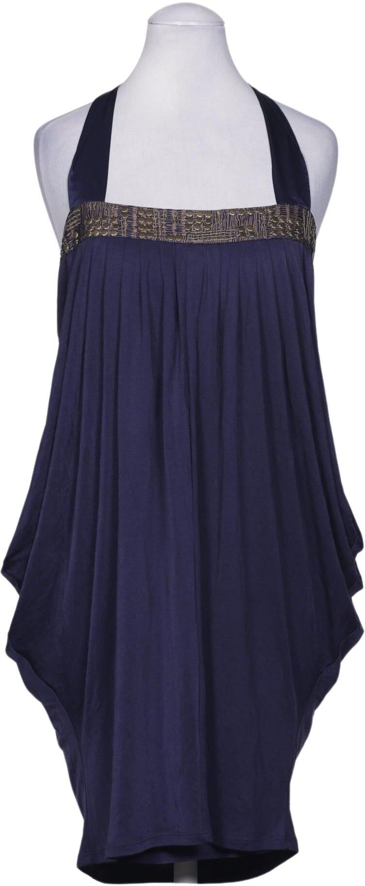 TED Baker Damen Kleid, Marineblau, Gr. EU 38 (Ted Baker 2), Seide / Viskose - Second Hand