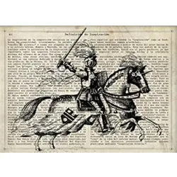 POSTER Gentleman Zur Ladung A4 Schwarzer Rahmen