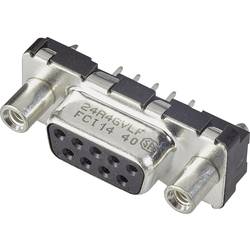 FCI D-SUB D09S24A6GX00LF D-SUB Buchsenleiste 180 ° Polzahl: 9 Print 1 St.