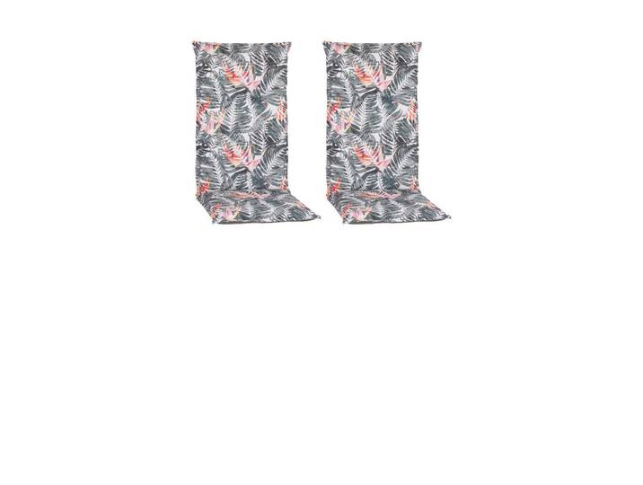 Gardenson Sesselauflage, Grau, Textil, Blätter, Füllung: Schaumstoff, Fleece,Schaumstoff, Fleece, 46x8x118 cm, Handmade in Europe, pflegeleicht, für den Aussenbereich geeignet, wetterfest, mittels Bändern zu befestigen, bügelfrei, Gartenmöbel, Gartenkissen & Auflagen, Sesselauflage
