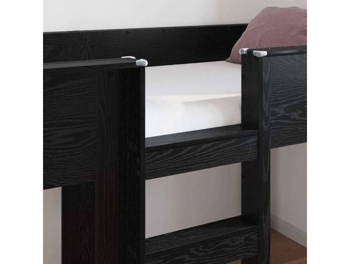 Lit superposé Contemporain - Lit Petit/jeune - - bois d'ingénierie - noir - 75x190 cm - Adulte/enfant - ypp54e9787098