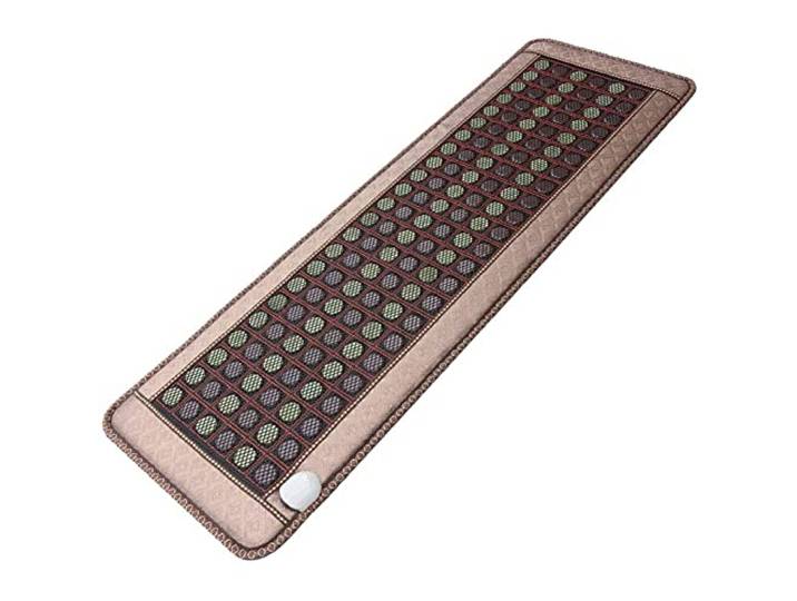 Ferninfrarot Heizkissen Für Den Ganzkörper,Infrarot Wärmematte,Natürliche Infrarot-Matte Sofakissen Thermische Physiotherapie-Bett Germanium Beheizt 138 Jadesteine,Electriches Heizkissen (59 x 20 )