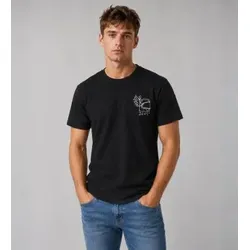 Deus Ex Machina für Herren. D263MTS167 Harajuku Helmet T-Shirt schwarz (S), Lässig, Kurzarm, Bio-Baumwolle