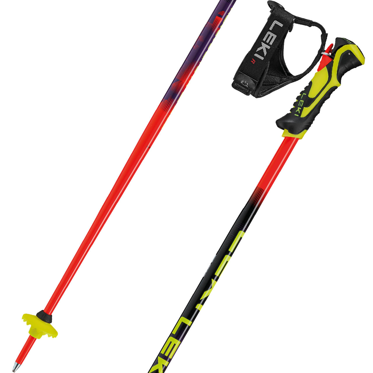 Leki WCR EVO LITE SL TR bright red/violet/neonyellow - 95 cm