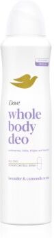 Dove Whole Body Deo Lavender & Chamomile desodorizante em spray para corpo 150 ml. Whole Body Deo Lavender & Chamomile