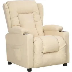 vidaXL Relaxsessel Creme Stoff