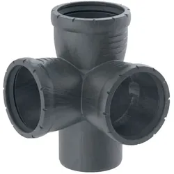 Geberit Silent Pro Eckabzweig 393459141 DN 90/90/90, 87,5°, hochschalldämmend