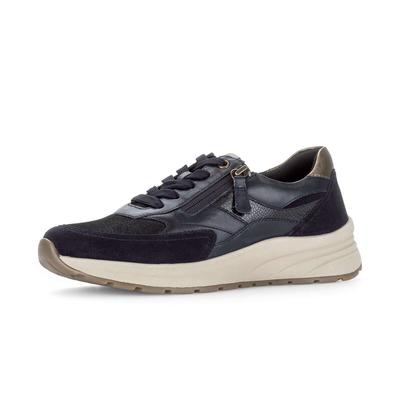 Sneaker GABOR "Sneaker low", Damen, Gr. 35,5, blau, Schuhe Sneaker