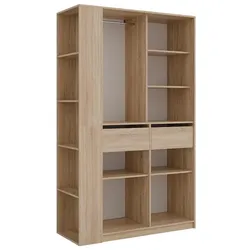 Vicco, Kleiderschrank, Kleiderschrank Elmo, Sonoma, 50 x 200 cm 2er Set (50 x 50 x 200 cm)