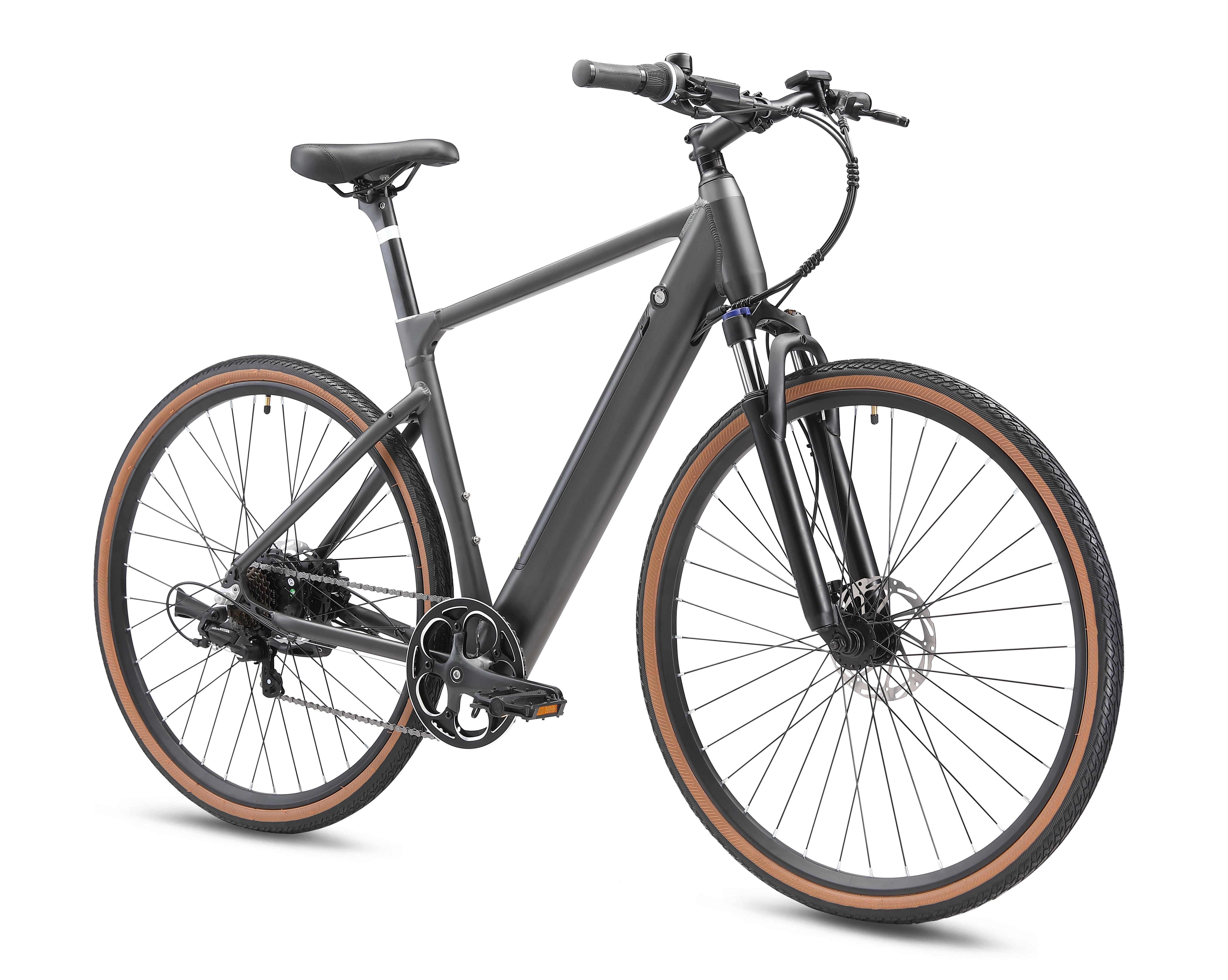 28 Zoll E-Bike Trekking Elektrofahrrad, 250W, 36V 10,4Ah Akku biss 85 km, Drehmomentsensor, Microshift 7-Gang, Hydraulische Scheibenbremsen
