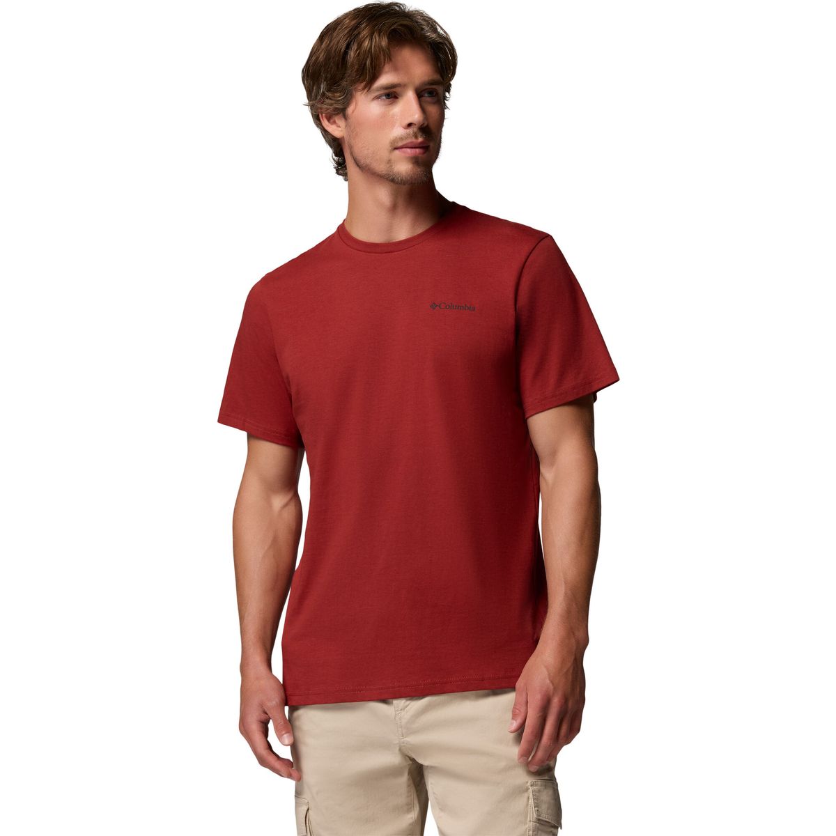 Columbia Men's CSC Outdoor Back Graphic T-shirt red oxide, naturally boundless (632) L 215502-2155021-632-L