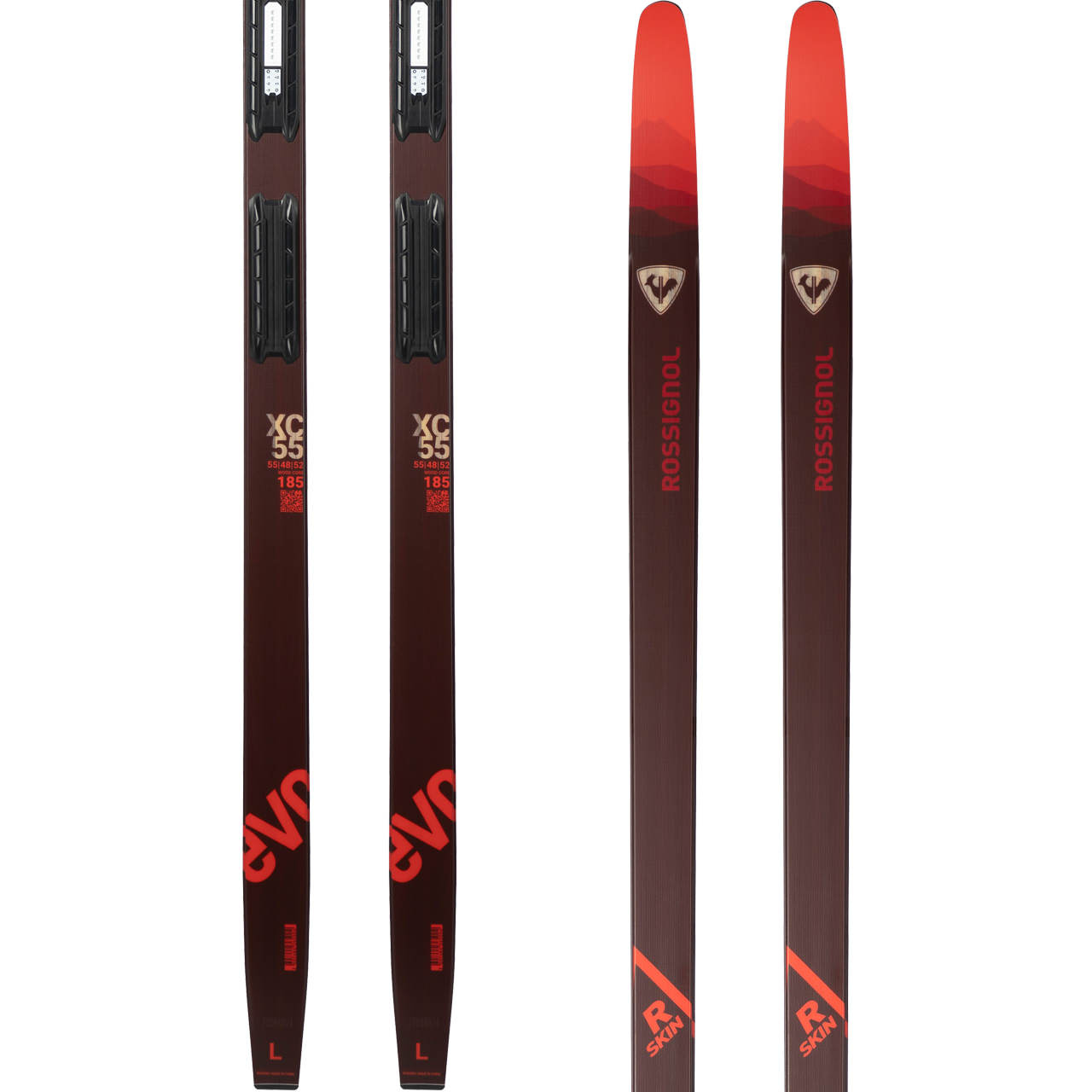 Rossignol Evo XC 55 R-Skin SET - L/185 cm = 60 - 80 kg